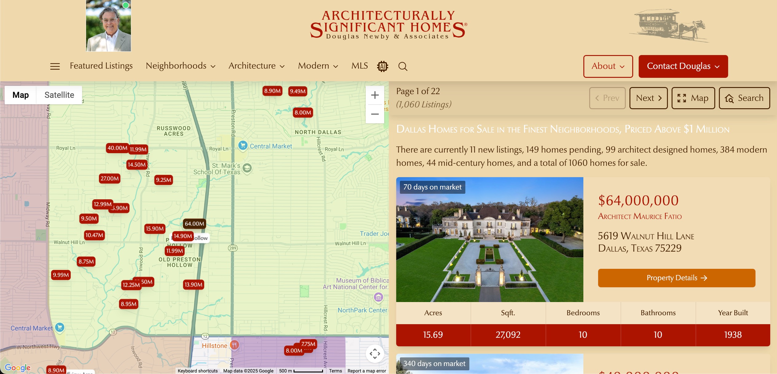 Website rankings screenshot